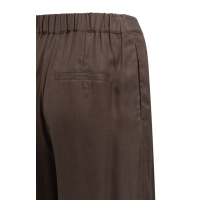 YAYA Wijde broek met deels elastische taille aubergine purple