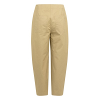 YAYA High-waist barrel-leg broek met knoopdetail safari brown
