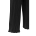 YAYA Jersey plisse wide leg trousers, black