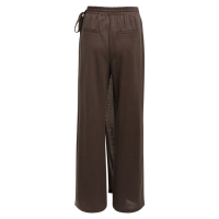YAYA Jerseybroek met wijd model en wikkellook aubergine purple