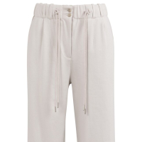 YAYA Jersey trousers with drawcord temple gray