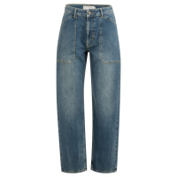 YAYA Cargo jeans with low crotch blue denim