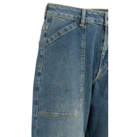 YAYA Cargo jeans with low crotch blue denim
