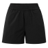 YAYA Woven short with elastic waist and zipper pockets, washed black
