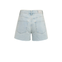 YAYA Loose fit colored worker short light denim