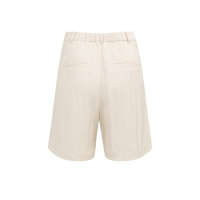 YAYA Woven longer length bermuda short cloud creme white