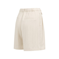 YAYA Woven longer length bermuda short cloud creme white