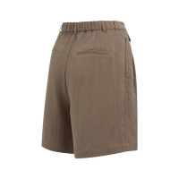 YAYA Woven longer length bermuda shorts washed brown