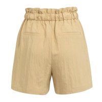 YAYA Bermuda met paperbag taille en cargozakken safari brown