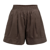 YAYA Geweven short met hoge taille en zoomdetail aubergine purple