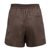YAYA Geweven short met hoge taille en zoomdetail aubergine purple