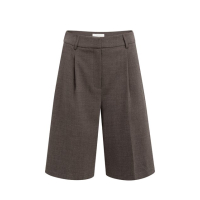 YAYA Geweven bermuda met hoge taille, lang model delicioso brown