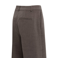 YAYA Geweven bermuda met hoge taille, lang model delicioso brown