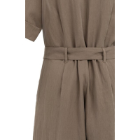 YAYA Woven loose fit playsuit washed brown