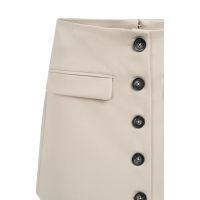 YAYA Woven mini skort with pockets crockery brown