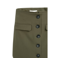 YAYA Woven mini skort with pockets army green