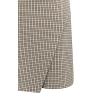 YAYA Geruite minirok met faux overslag beige dessin