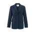 YAYA Woven blazer with fancy button, outer space blue