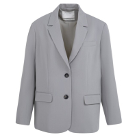 YAYA Oversized blazer with buttons iron grey
