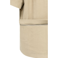 YAYA Woven shortsleeve blazer with crockery brown