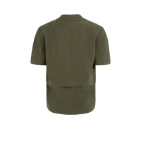 YAYA Woven shortsleeve blazer with armygreen