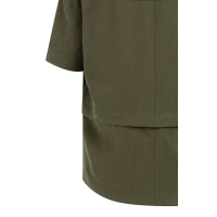 YAYA Woven shortsleeve blazer with armygreen