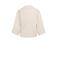 YAYA Woven loose fit blazer jacket cloud creme white