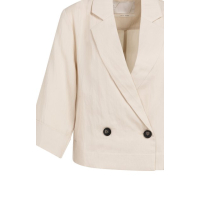 YAYA Woven loose fit blazer jacket cloud creme white