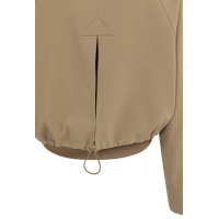 YAYA Short jacket with ribbed hem khaki green