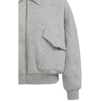 YAYA Sweat jackets with pockets iron grey