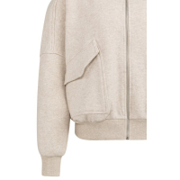 YAYA Sweat jacket with pockets slate grey.