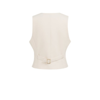 YAYA Woven gilet with asymetrical 