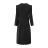 YAYA Dress with front knot detail, black