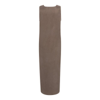 YAYA Crinckle dress with cord washed brown