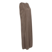 YAYA Crinckle dress with cord washed brown