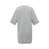 YAYA Short sleeve sweatdress, soft grey melange