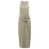 YAYA Sleeveless dress with knot, seneca rock beige