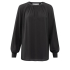 YAYA Woven top with open sleeve, anthracite