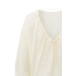 YAYA  Crinkle top with low back, off white