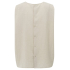 YAYA Sleeveless top with buttons on, washed brown