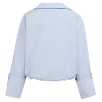 YAYA Balloon blouse with v-neck ice blue