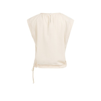 YAYA Sleeveless top with tube collar cloud creme