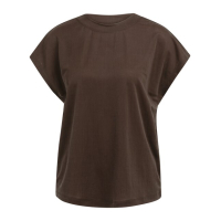 YAYA Mouwloos topje met ronde hals aubergine purple