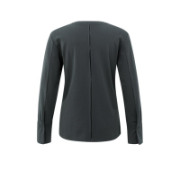 YAYA Long sleeve jersey top, oyster black