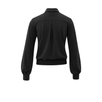 YAYA Blouse with double layer look, black
