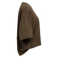 YAYA Oversized jerseytop met ballonvormige achterkant slate black brown dessin