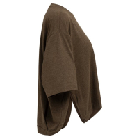 YAYA Oversized jerseytop met ballonvormige achterkant slate black brown dessin