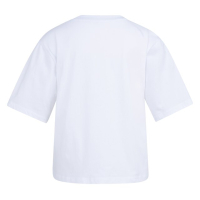 YAYA T-shirt with flock print reed yellow dessin