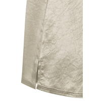 YAYA Satin singlet with transparent crockery brown