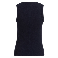 YAYA Ribbed singlet with round neck navy blazer blue